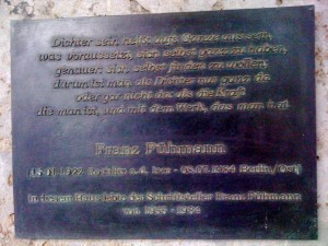 Gedenktafel für Franz Fühmann
