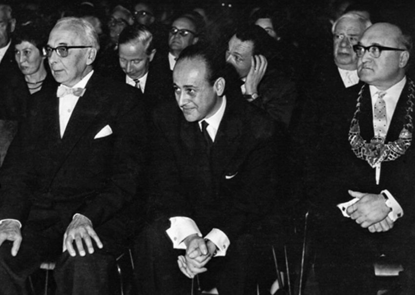 Paul Celan bei der Verleihung des Georg-Büchner-Preises in Darmstadt im Oktober 1960©Deutsche Akademie (Pit Ludwig)